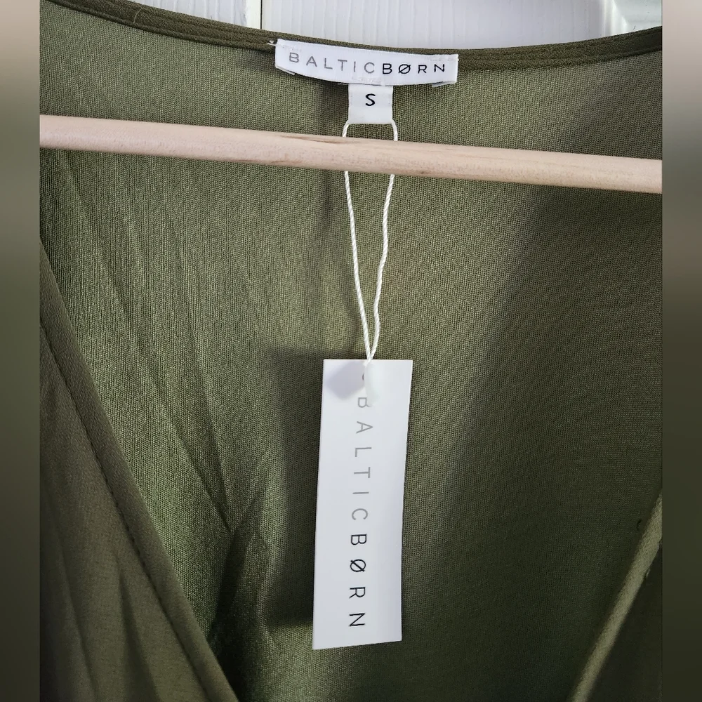 Baltic Born Ivy Wrap Dress - Olive - Picture 4 of 7